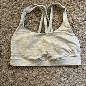 Lululemon Athletica Strappy Sports Bra - Light Gray